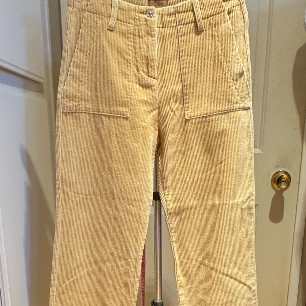 POLS Ribbed Corduroy Pants in Beige